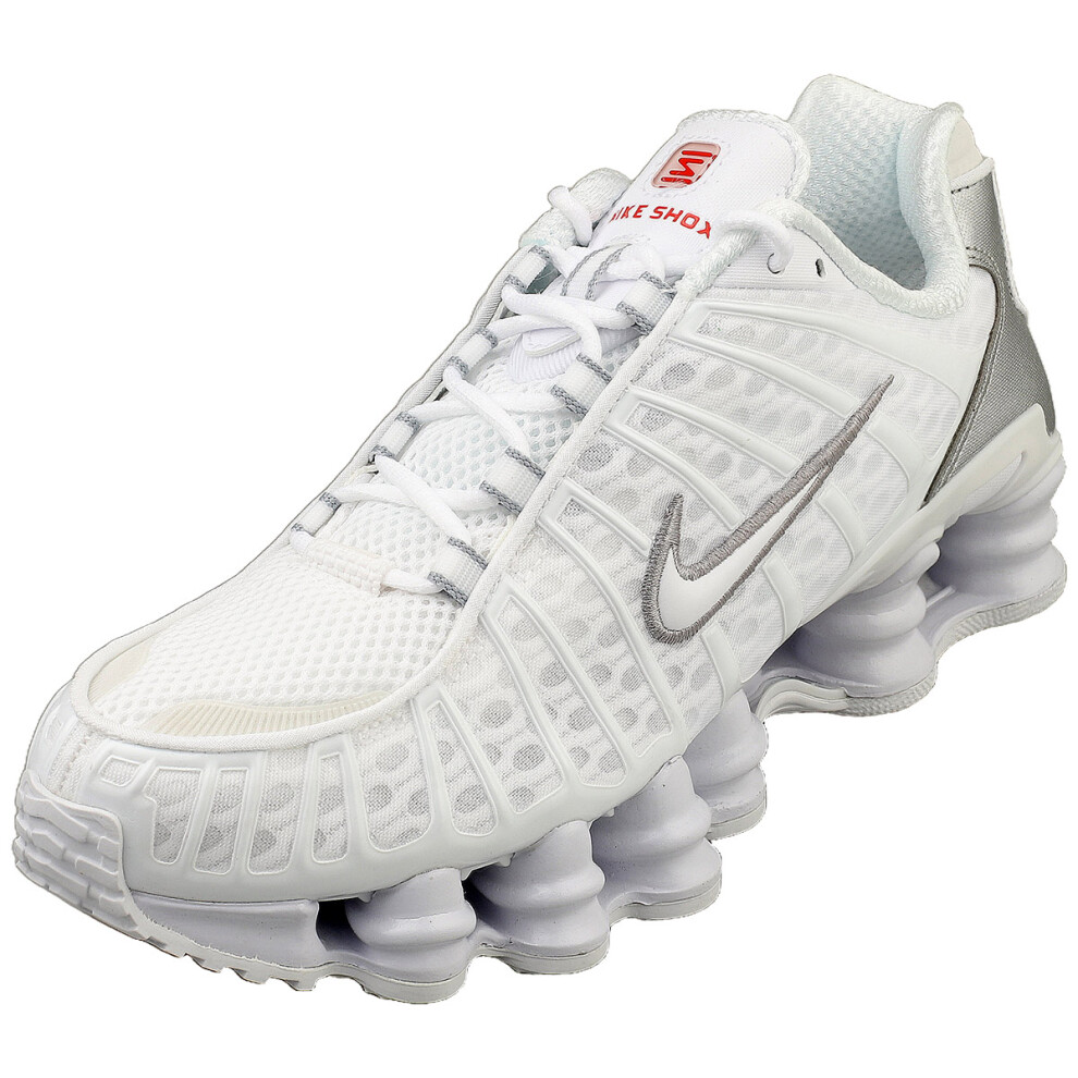 (4) Nike Shox Tl Womens Fashion Trainers in White Silver