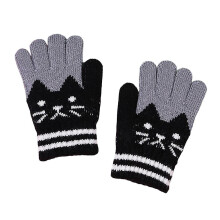 (One Size) Children Knit Warm Gloves Full Cover Windproof Thermal Gloves For Outdoor Indoor-26