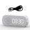 Wireless Bluetooth Speaker Clock Radio Dual Alarm for Home White 1
