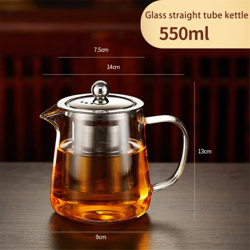 Das Glas ist transparent und hat einen Filter aus rostfreiem Stahl 1