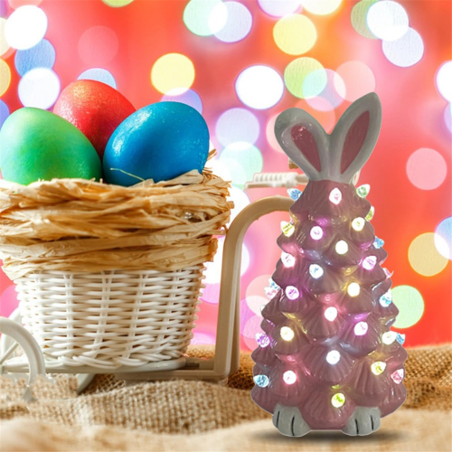 Osterbaumdeko Hase, beleuchtet B 2