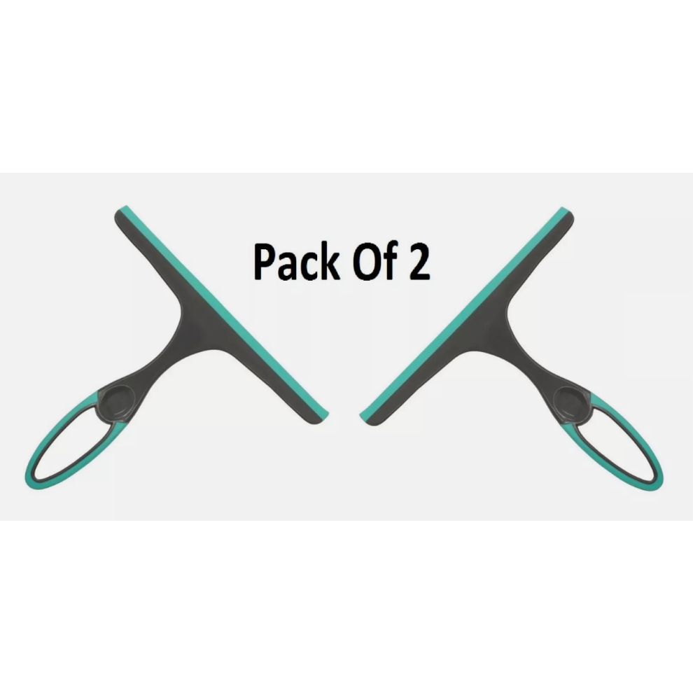 (2 Pack) Window Squeegee Blade Shower Screen Washer Glass