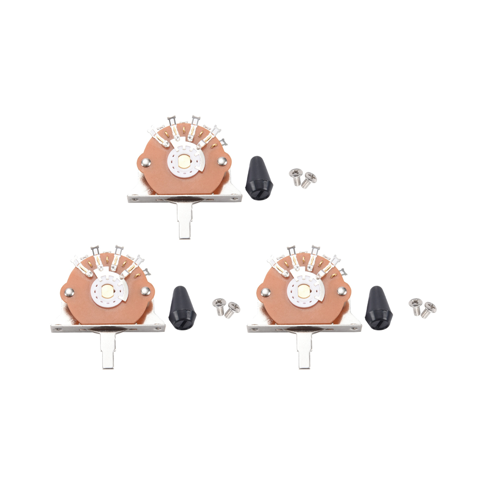 3X Black 5 Way Lever Switch Selector for FD Electric Guitar Parts Replacement-image-OPC-PFX9RWN-NEW