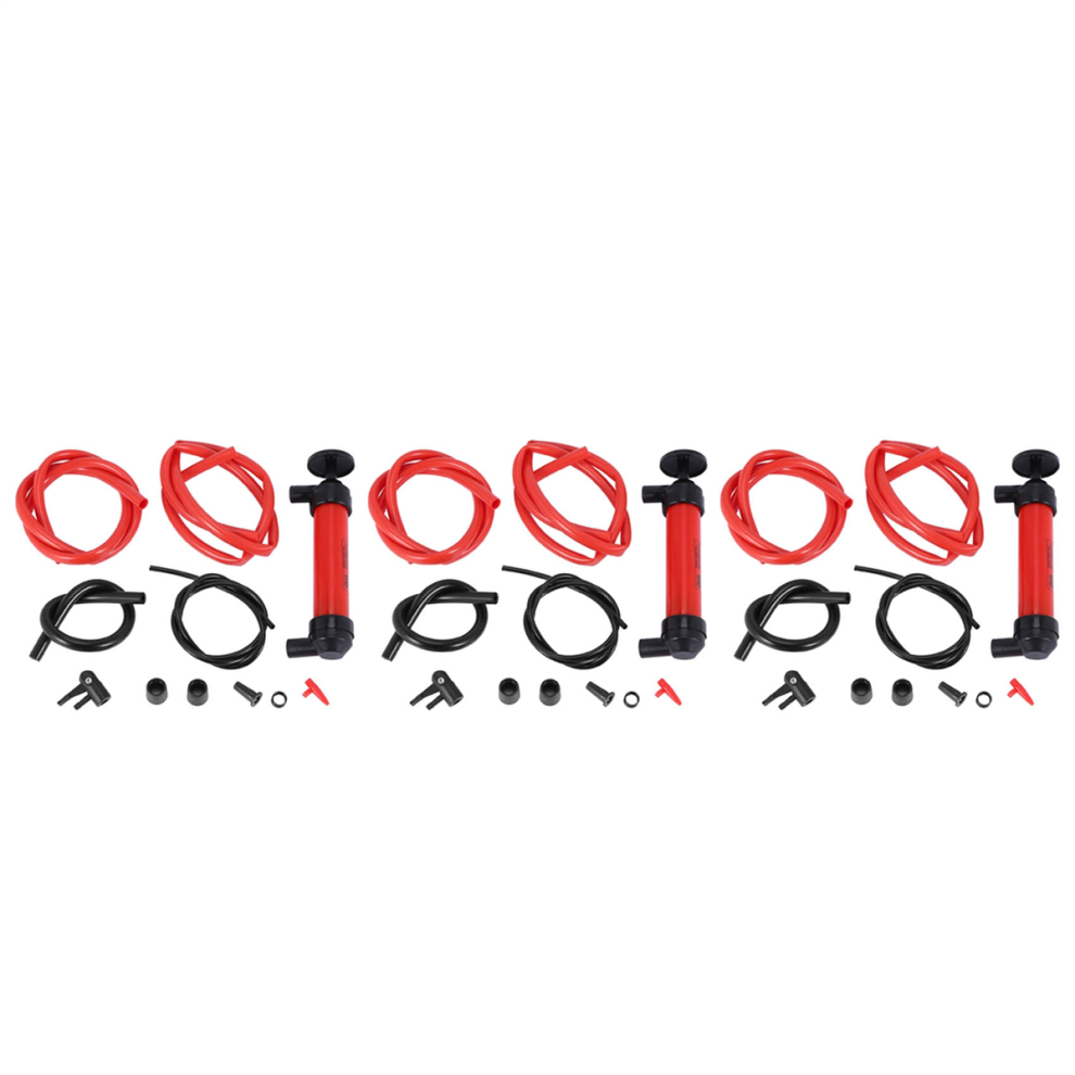 Kit De 3 Bombas De Transferencia De SifóN Multiusos Con Tubo | Extractor De Combustible Y SuccióN Para Aceite, LíQuidos Y Aire-image