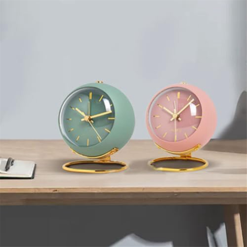 Alarm Clocks,Retro Backlight Simple Design Small Desk Clock White 1