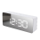 LED Mirror Digital Clock Bedroom Travel Electronic Table Clock, White 1
