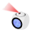 Projection Alarm Clock Ceiling Display Snooze Desk Table White 1
