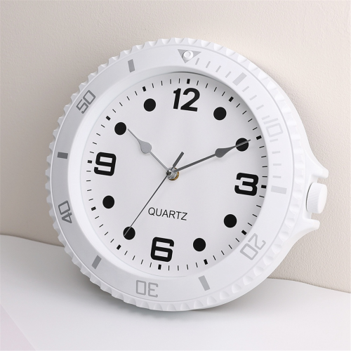 Wall clock modern design silent quartz needle wall Black 1