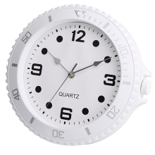 Wall clock modern design silent quartz needle wall White
