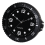 Wall clock modern design silent quartz needle wall Black 1