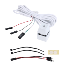 2M Computerschakelaar Aan/Uit-knop Verlengkabel, RGB-licht