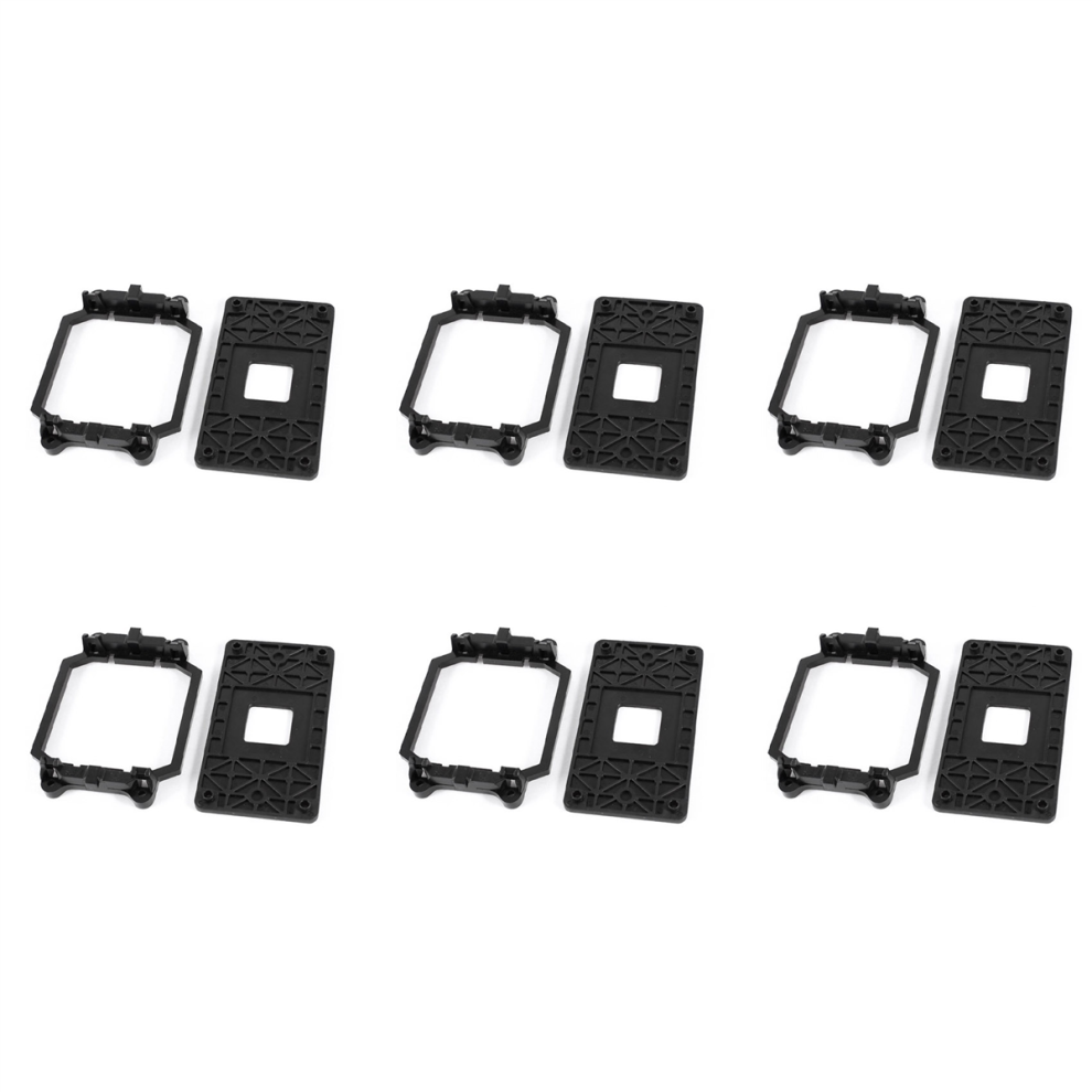 6X Cpu Fan Base Plastic For Amd Am2 Am3 Socket Black 4853799404766