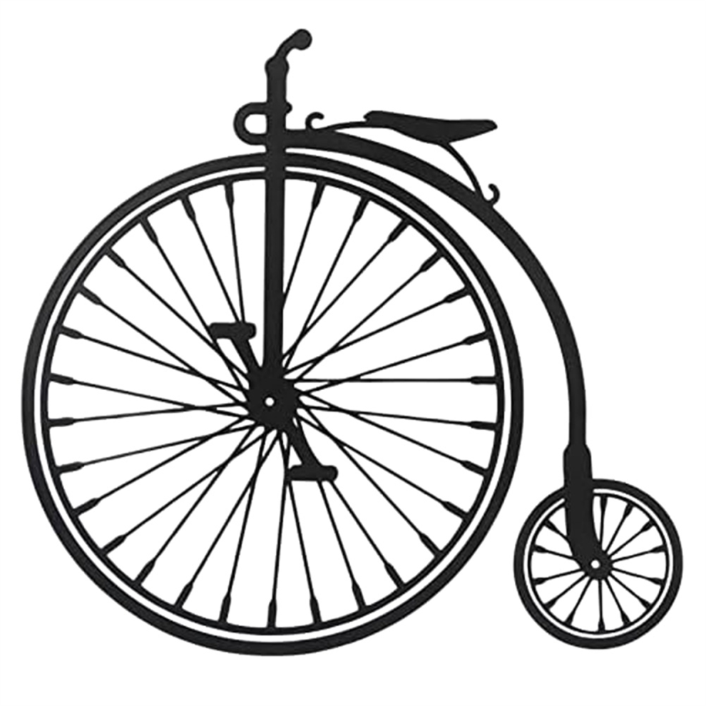Décoration murale en métal avec roue de vélo pour salon, chambre à coucher, bureau, salle de bain