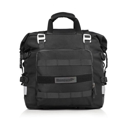 Πίσω πλαϊνή τσάντα μοτοσικλέτας Rhinowalk 20L με αφαιρούμενη (μαύρη)