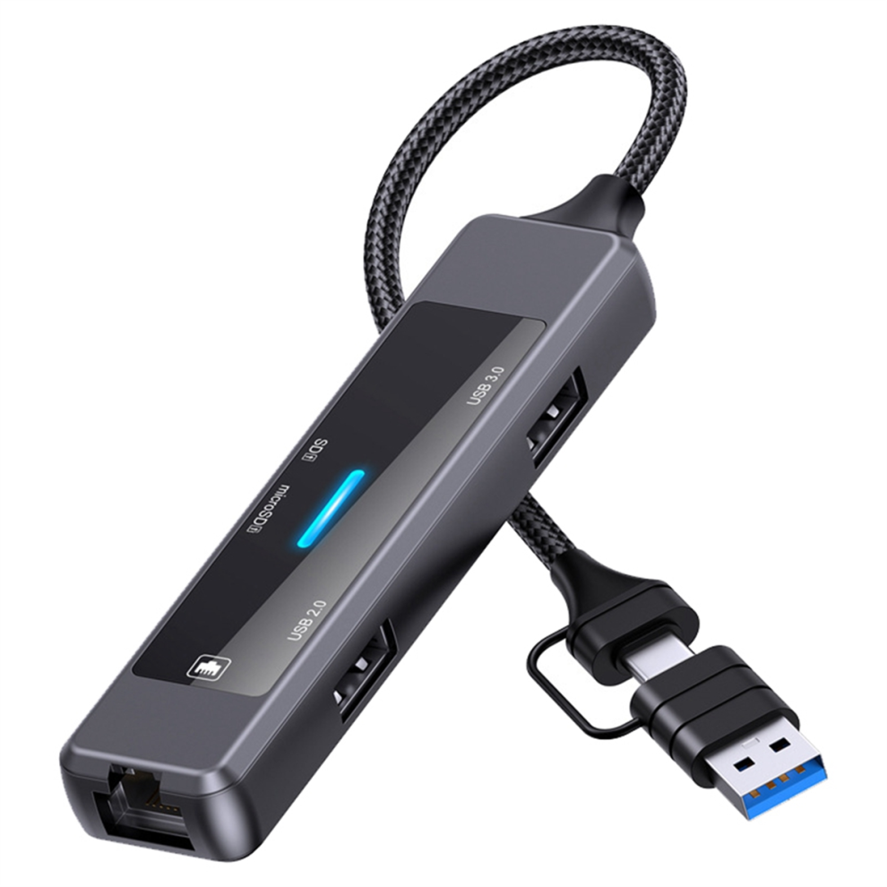 USB C Hub Splitter USB-C to RJ45 Lan Ethernet 2.0/3.0 Adapter