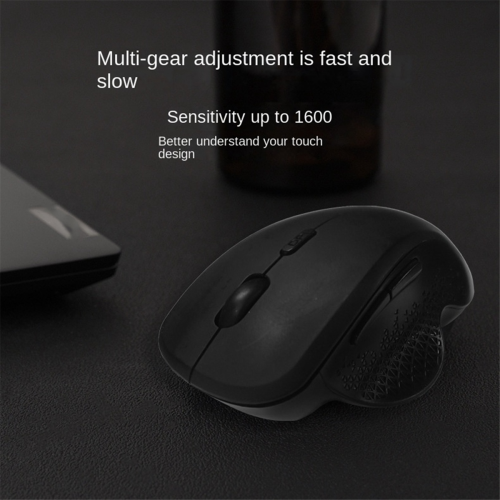 Draadloze muis Bluetooth voor computer, laptop, dubbele modus, zwart