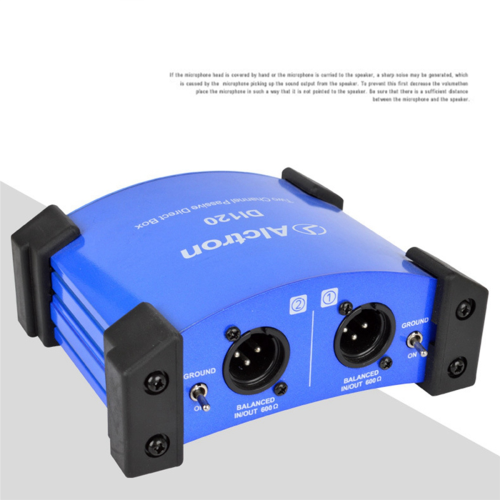 2X DI120 Two-Way Passive DI Box Impedance Converter BOX Stage Effect Device 2