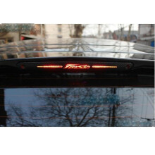 Case Hollow Carbon Fiber Rear Braking Light Decoration Cover Stickers Case For Ford Fiesta 2009-2014