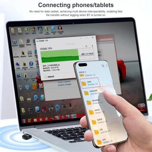 USB Bluetooth 5.4 Dongle Adapter for PC Wireless Mouse Keyboard 2
