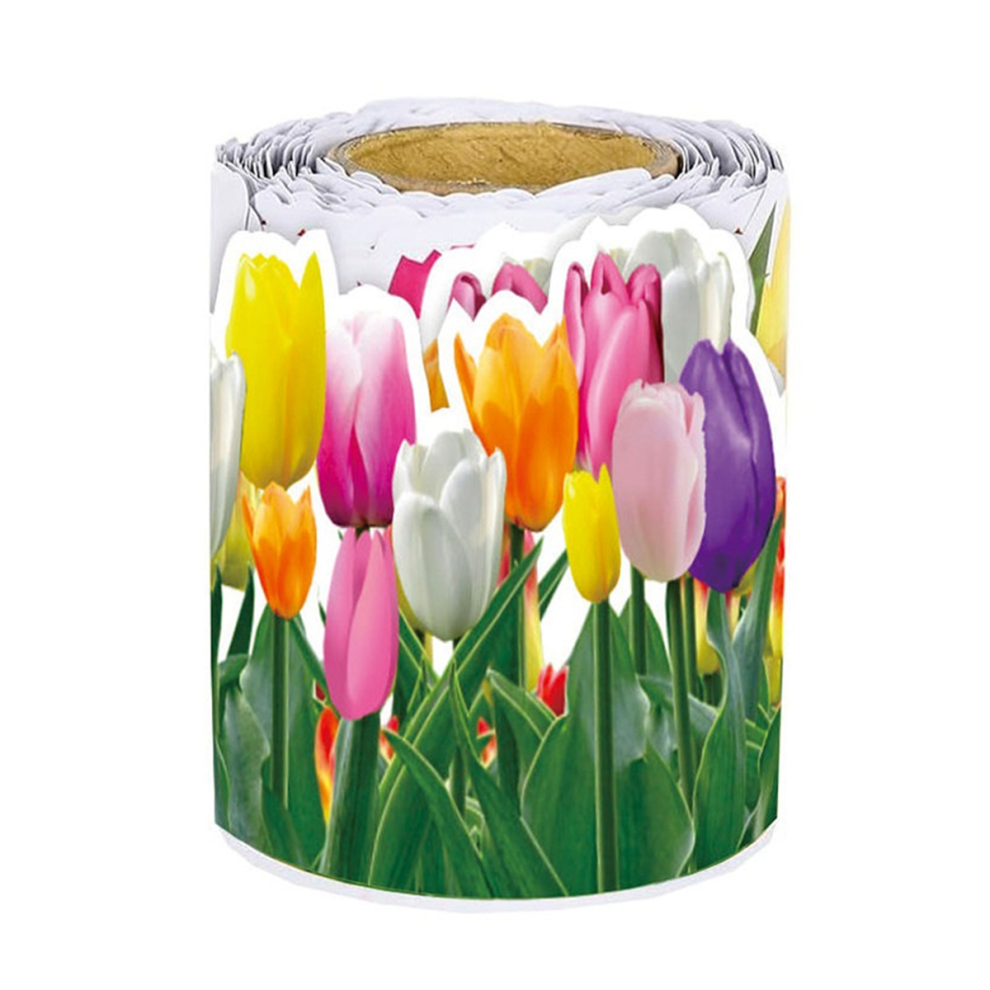 1 rouleau de bordure de fleur de tulipe 65,6 pieds Floral Bulletin