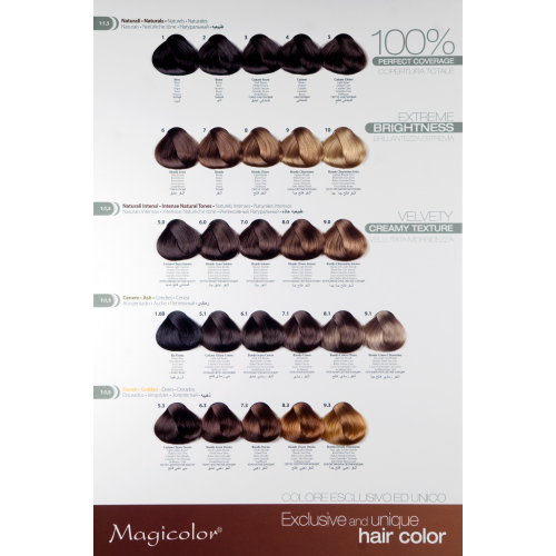 MagiColor Επαγγελματικό χρώμα μαλλιών 100ml - Σκούρο χρυσό ξανθό (6.3) 2