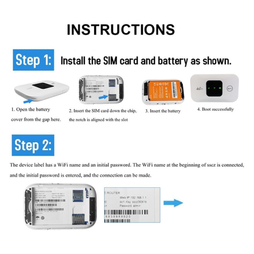 150Mbps WiFi Modem Car Mobile Wireless Hotspot Support 10 Users
