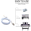 2X Καλώδιο σύνδεσης Midi USB τύπου B σε Micro-USB, προσαρμογέας ήχου πιάνου 2