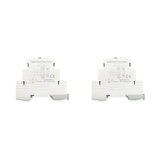 2X ATMS 1602Z Smart Switch 16A Din Rail 1P Remote Control Timing Wireless 220V