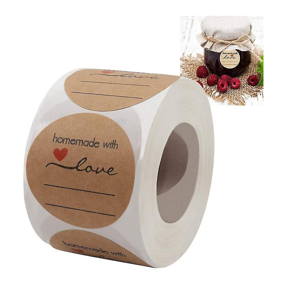 Jam And Jelly Jar Labels, Canning Labels For Mason Jars And More(2" Round 500/roll) With Lines For Writing- Jar Labels Homemade Jam, Jelly, And More
