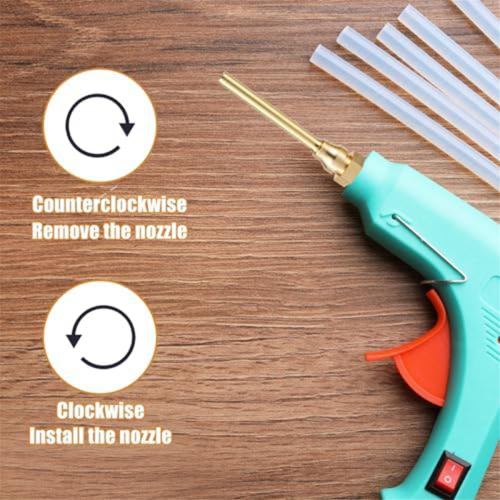 Nozzle,Copper Nozzles for Hot Glue Tools Sturdy Nozzle Tips Kit 2