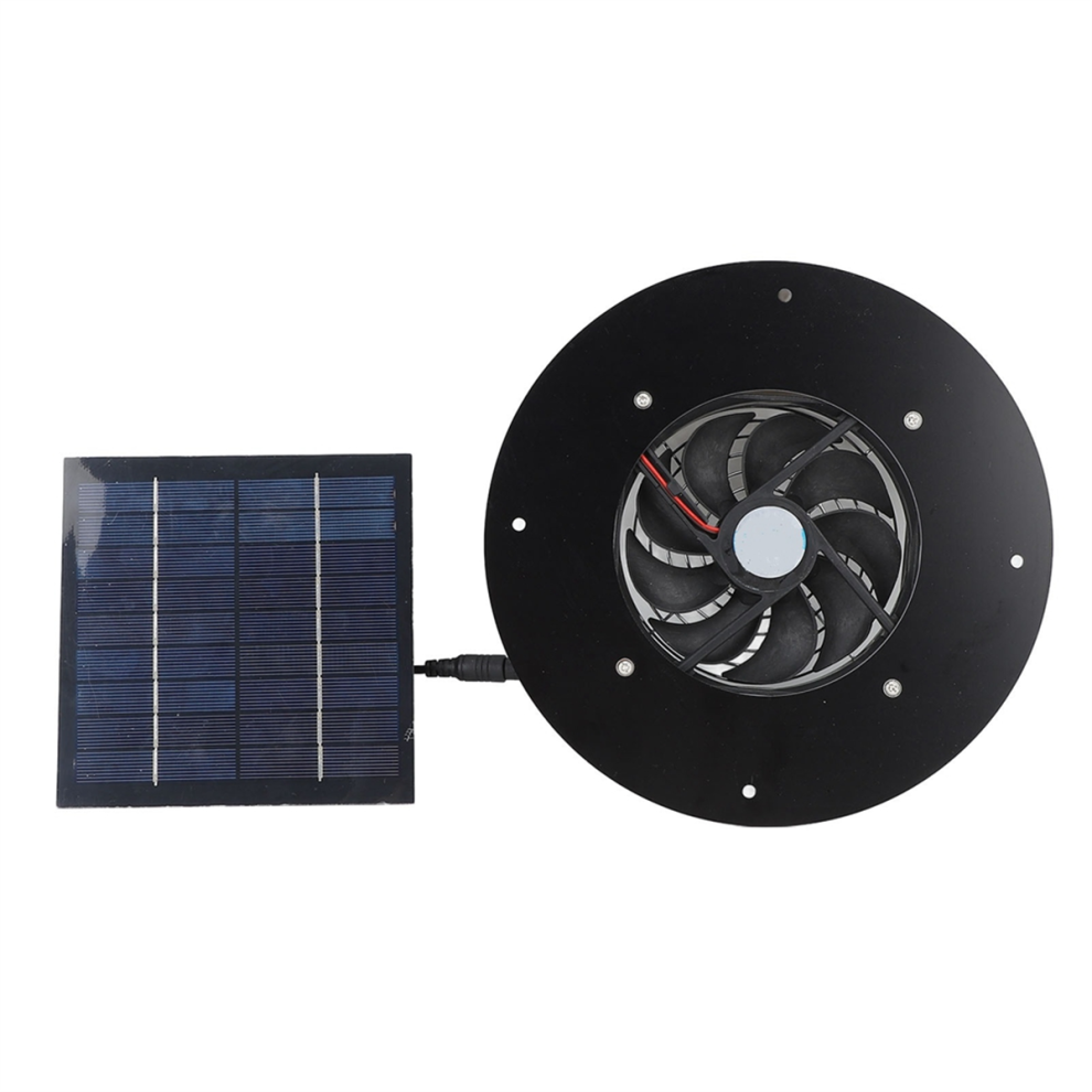 Kit de ventilateur à panneau solaire 10 pouces pour poulailler, serre, abri de jardin