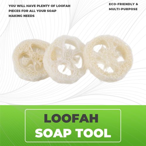 150Pcs Natural Loofah Slices Handmade Soap Box Tools Cleaner 1