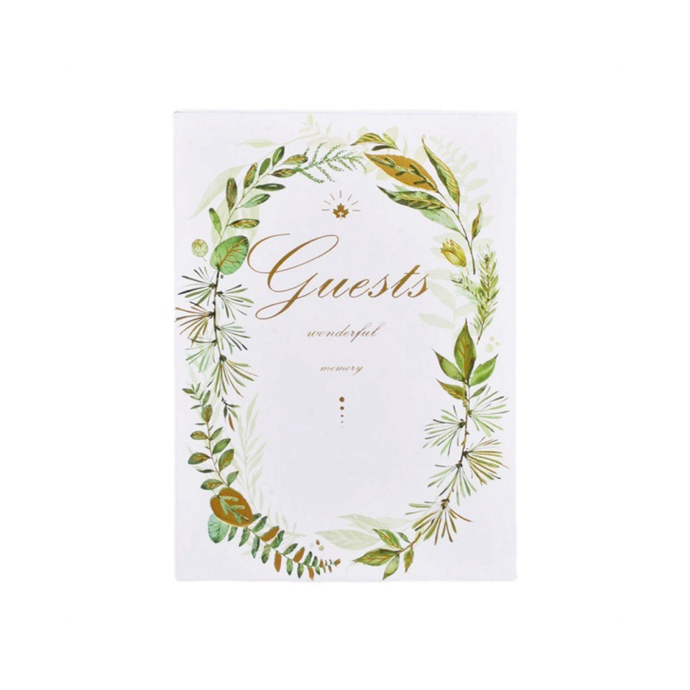 Livre d'or de mariage Floral Blanc 38 feuilles
