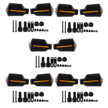 5 paia di protezioni per manubrio da 7/8 pollici e 22 mm per moto, spazzola per bici, protezione antivento (nero)
