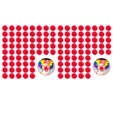 120-Pack Red Foam Clown Noses for Costumes - Lightweight, Fade-Resistant, No Adhesive Needed, Perfect for Parties, Halloween, Christmas & Carnival