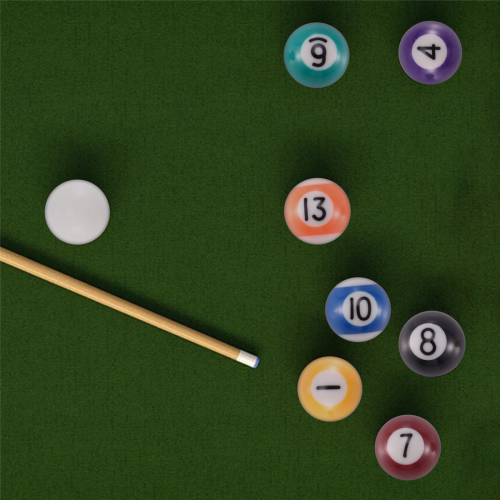 25 mm Børnebillardkugler Sæt, 16 stk, Mini Billard 1