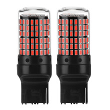 2x LED-Ampullen T20 7440 Rot 12V CAN-BUS 3014 144SMD, Plug&Play, Aluminium, 1500 lm, 24W