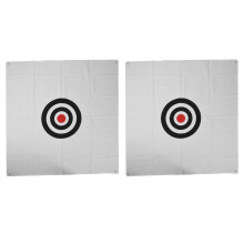 2X Golf Net Hitting Cage Practice Indoor Outdoor High Impact Double Back Stop with Target Training Ball Return