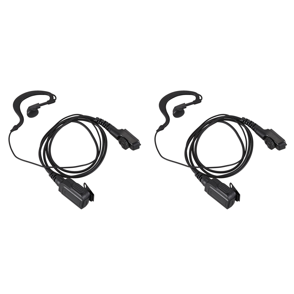 Photos - Radio / Clock 2X G Shape Earpiece Headset with Big Ptt for Radio Pd580 Pd700 Pd780 Pt580H