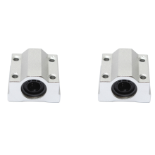 2X Scs10Uu 10 mm lineaire kogellager glijbus blok zilver