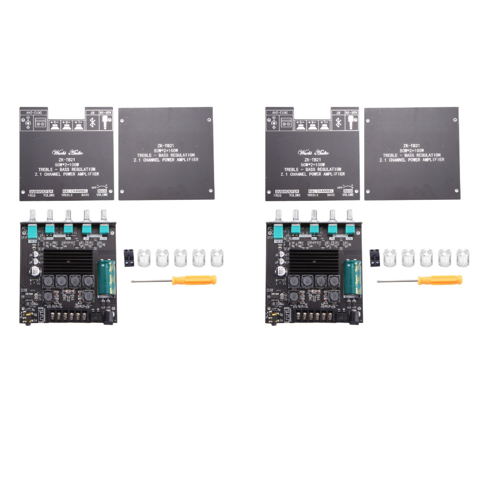 2X -TB21 TPA3116D2 BassverstäRker Bluetooth 5.0 50WX2+100W 2.1 KanäLe Power Audio StéRéO-image