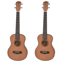 2X Ukulélé Electric Acoustique Tenor 26 Pouces Guitare de voyage 4 cordes Bois Acajou Instrument de musique
