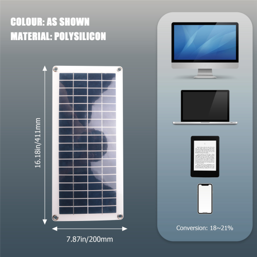 30W flexibel zonnepaneel voor auto, camper en boot, 10A controllermodule 2