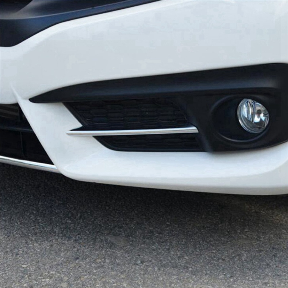 5X Front Fog Lamp Cover Eyebrow Eyelid Garnish Outer Foglight Trim For 10Th 2016-2018 4853799404957