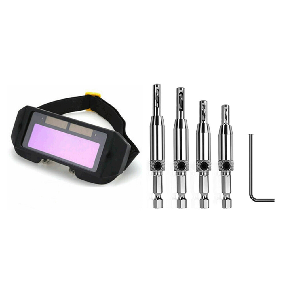 Casque De Soudage à Obscurcissement Automatique Changement Automatique De LumièRe Yeux Antireflets-image