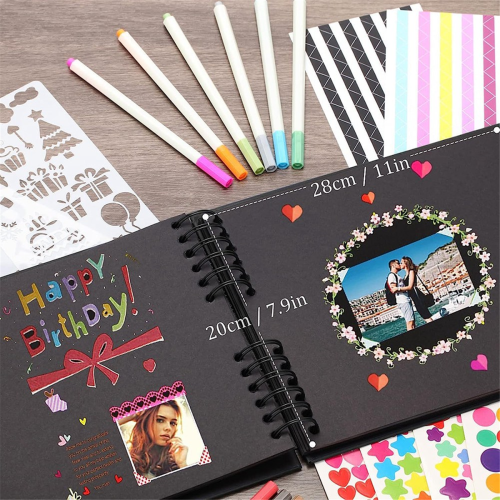 DIY Άλμπουμ Scrapbooking, Μαύρο 1