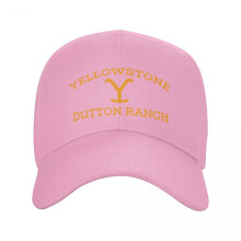 (Pink) Classic Yellowstone Dutton Ranch Trucker Hat Men Women Personalized Adjustable Adult Baseball Cap Spring
