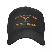 (Black) Classic Yellowstone Dutton Ranch Trucker Hat Men Women Personalized Adjustable Adult Baseball Cap Spring