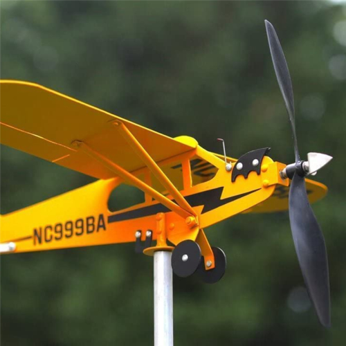J3 Airplane Weathervane, Metal Windmill B 1