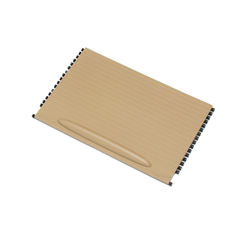 Garniture de couvercle de store enrouleur pour porte-gobelet de console de voiture (beige)